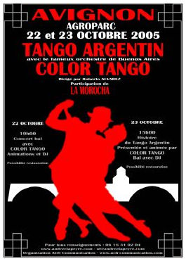 Affiche Color Tango Avignon octobre 2005